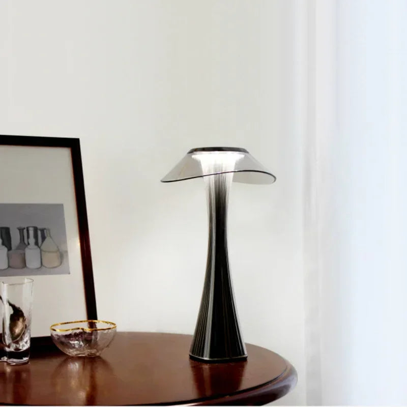 Eloria | Touch LED Lamp in Crystal With USB Charging and Dimmable Lighting