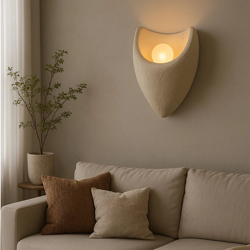 Lumenova | Resin Wall Light in Nordic Style for Bedrooms and Cafes