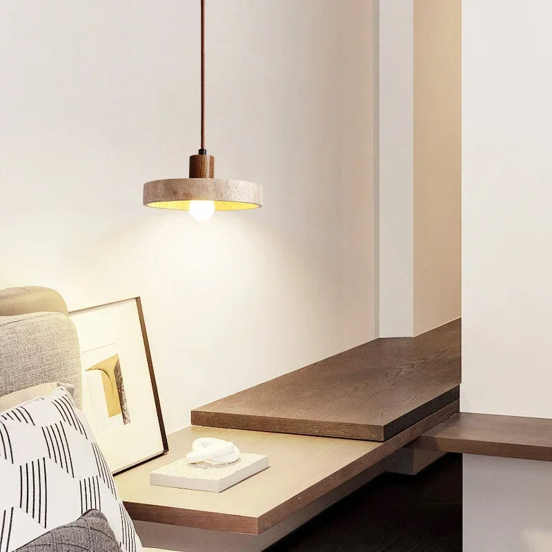 Marvelle | Natural Stone Pendant Lamp Featuring E27 LED Bulb