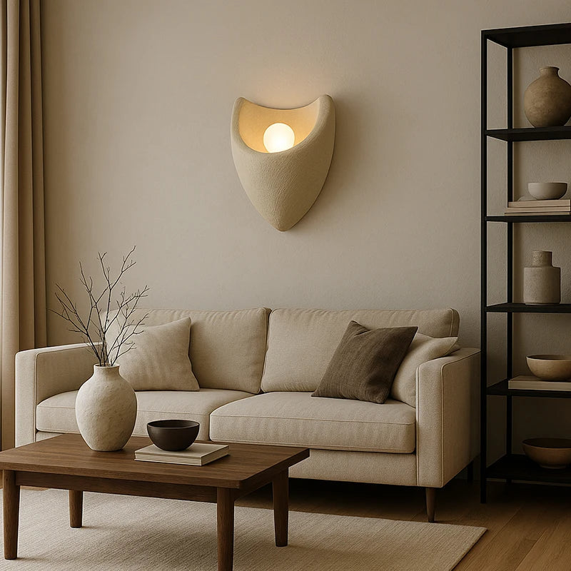 Lumenova | Resin Wall Light in Nordic Style for Bedrooms and Cafes