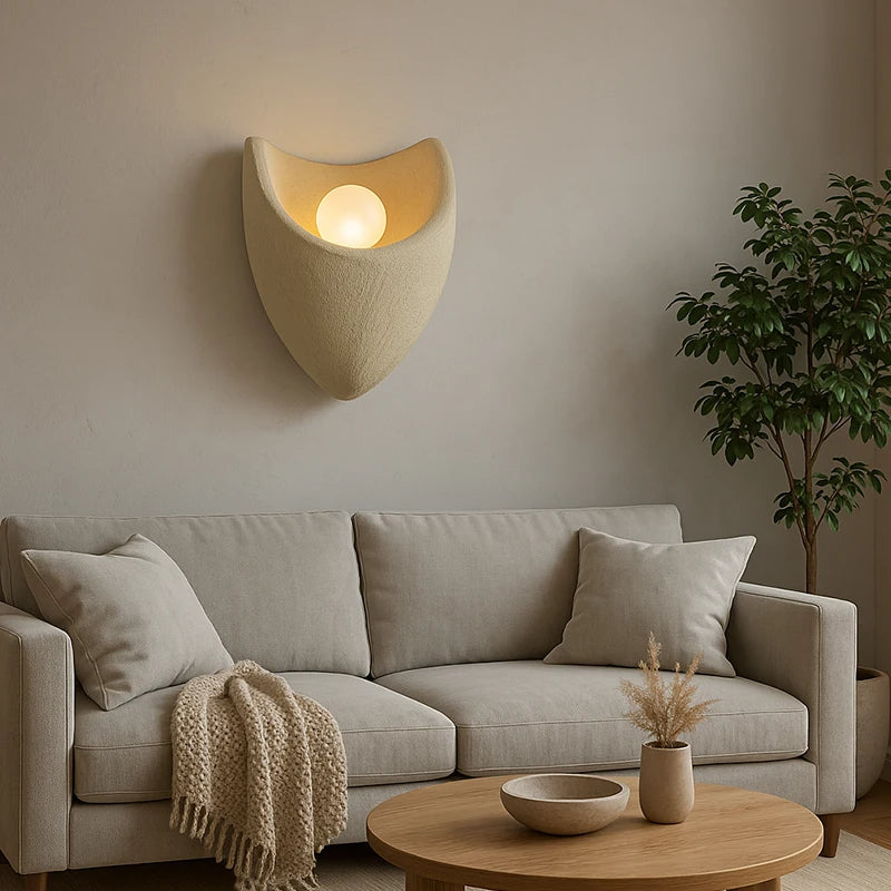 Lumenova | Resin Wall Light in Nordic Style for Bedrooms and Cafes