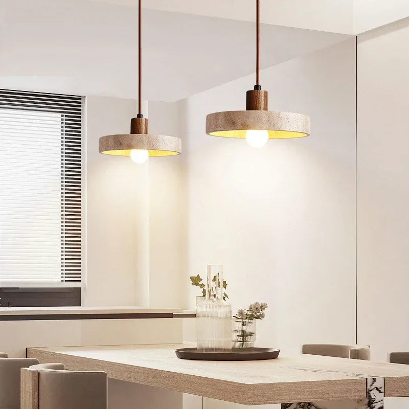 Marvelle | Natural Stone Pendant Lamp Featuring E27 LED Bulb