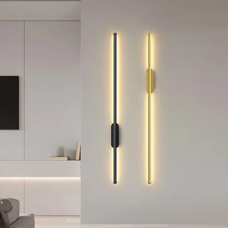 Vellora | Contemporary LED Wall Light in Black or Gold Finish