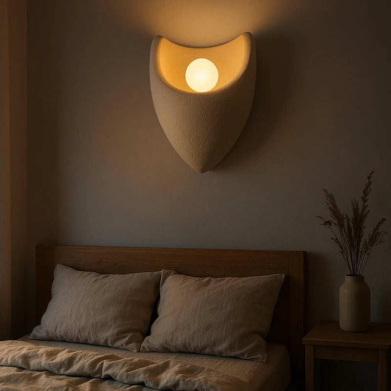 Lumenova | Resin Wall Light in Nordic Style for Bedrooms and Cafes
