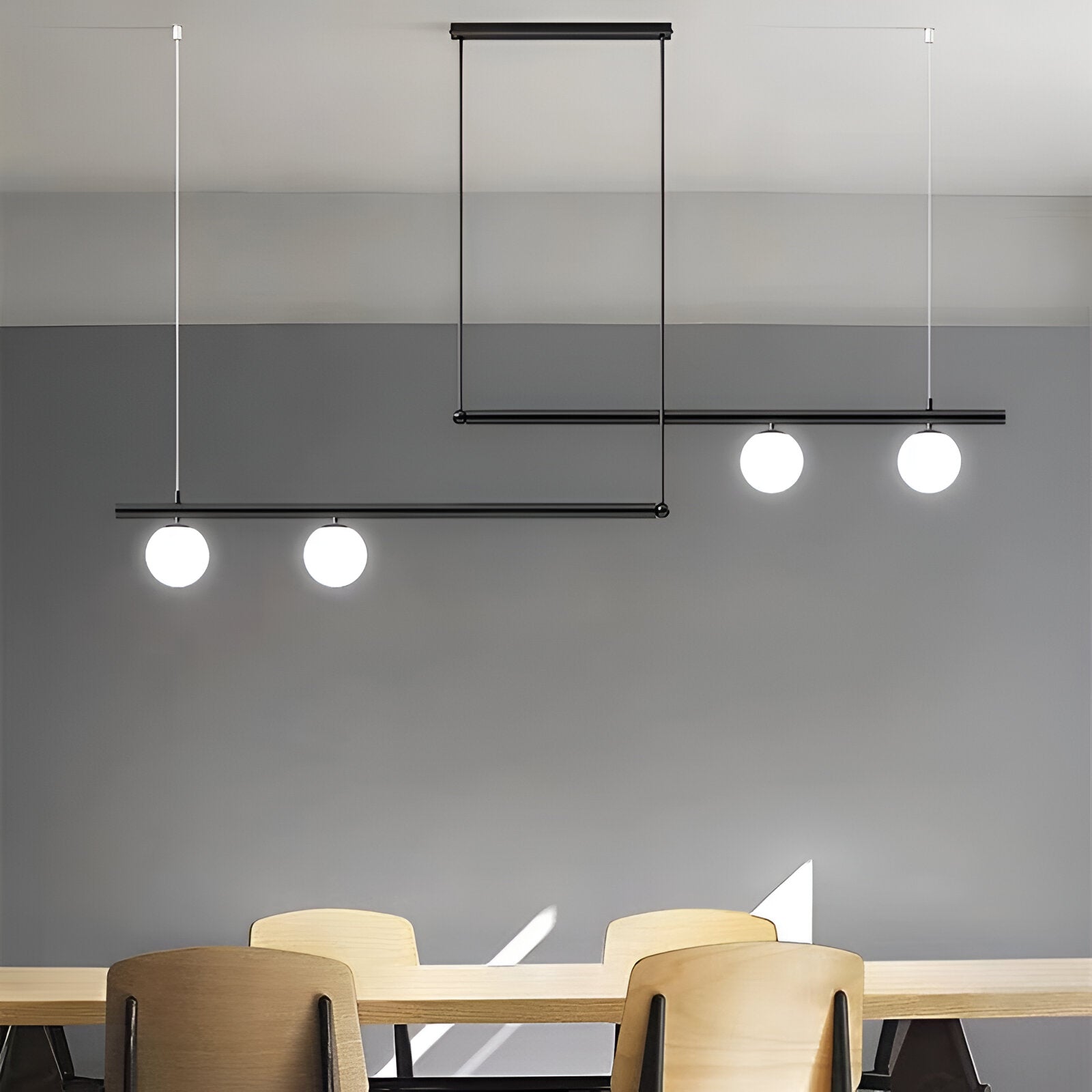 Ravelle | Scandinavian Glass Premium Linear Pendant Light