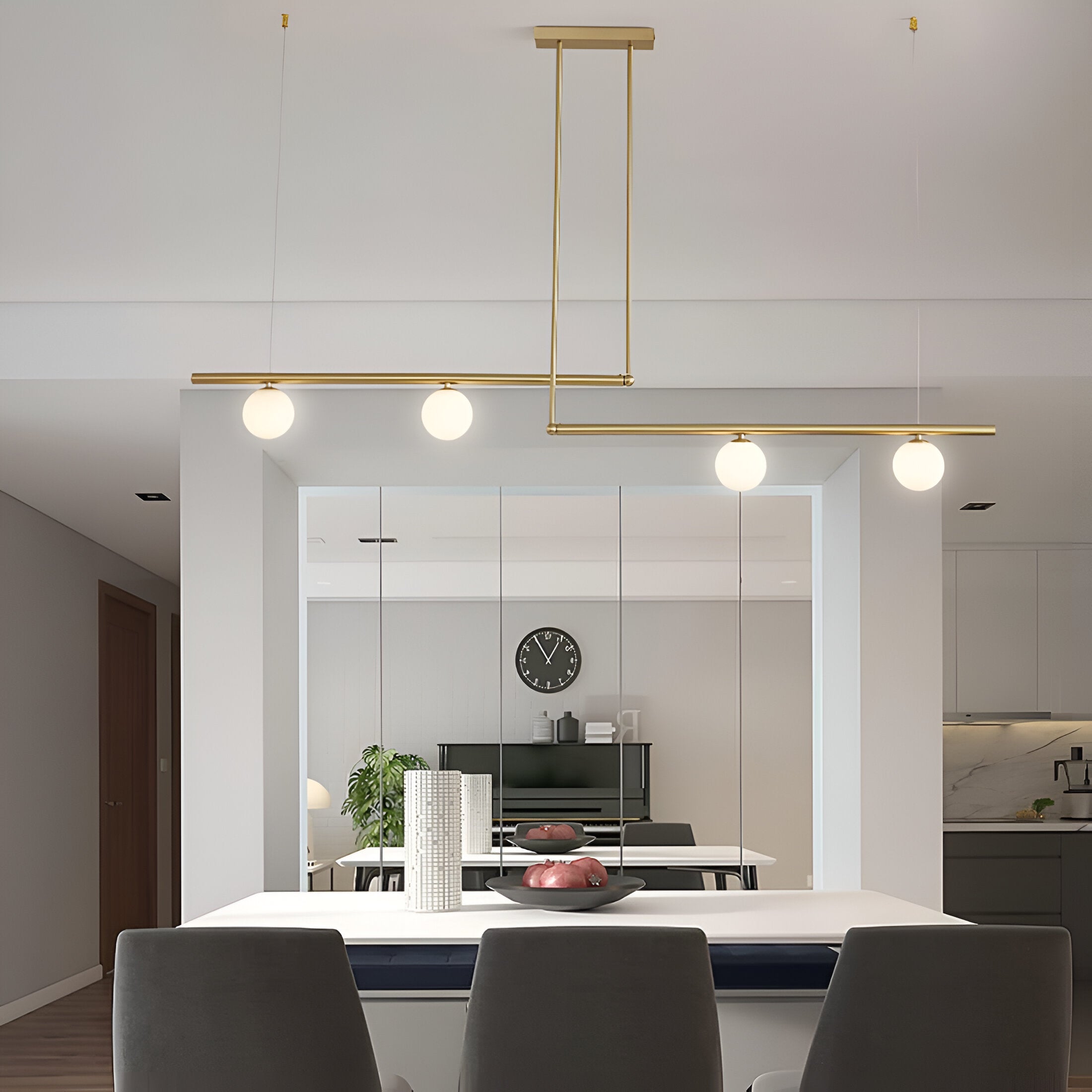 Ravelle | Scandinavian Glass Premium Linear Pendant Light