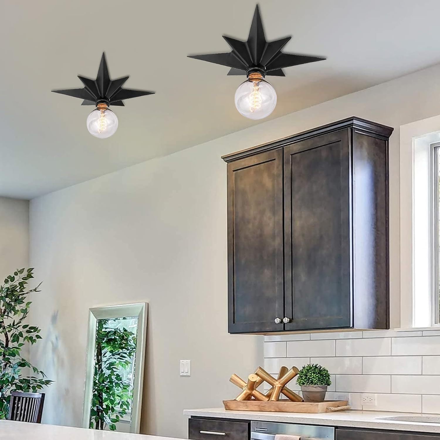 Solara | Modern Star-Shaped Ceiling Lamp