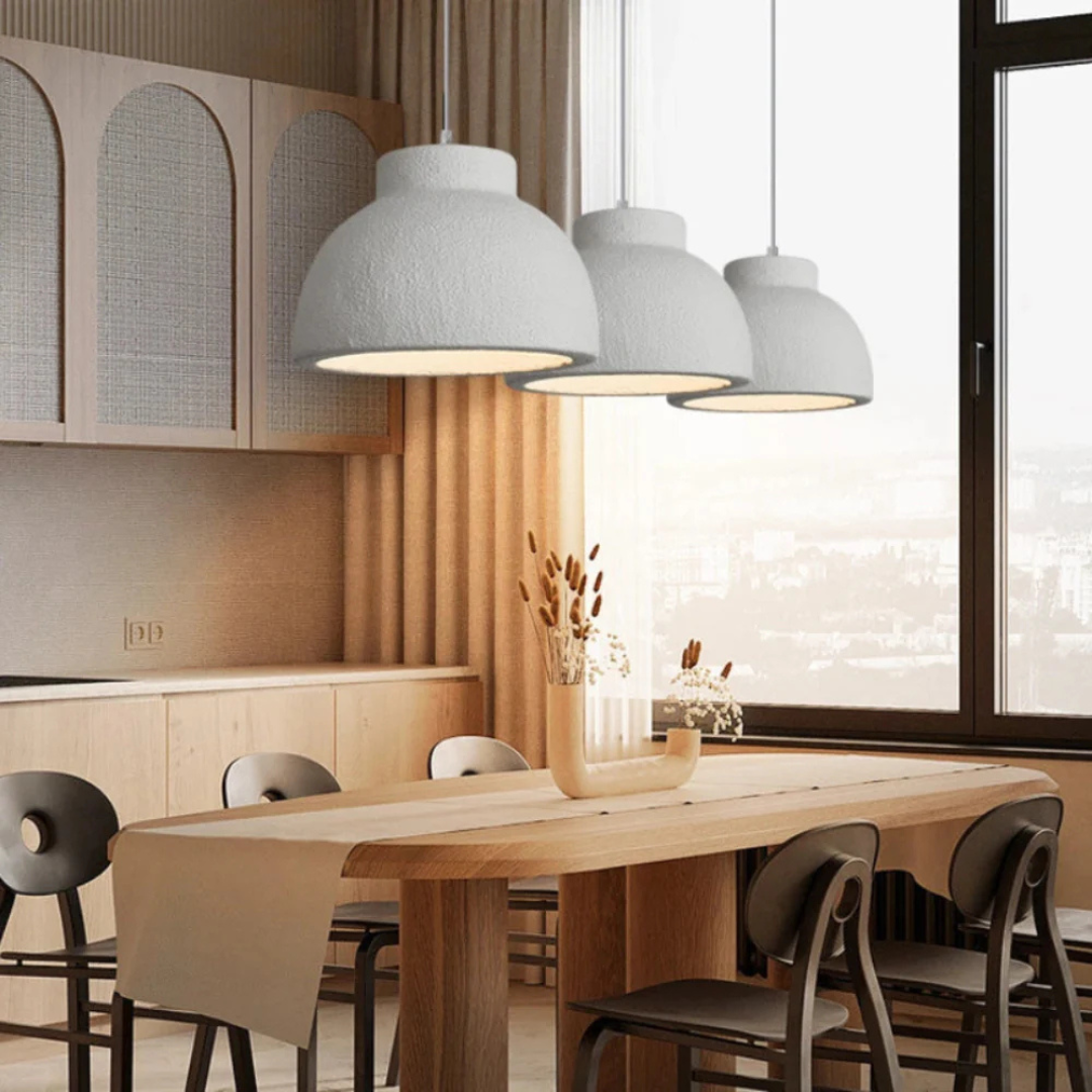 Solvi | Scandinavian Minimalist Pendant Lamp in Polystyrene