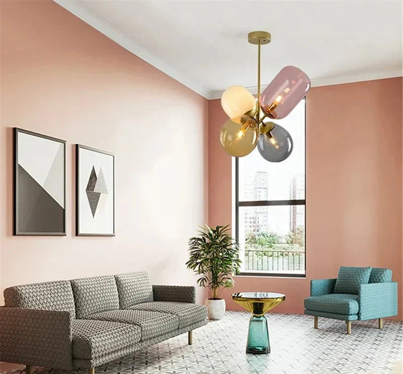 Elaris | Luxury Stained Glass Pendant Light