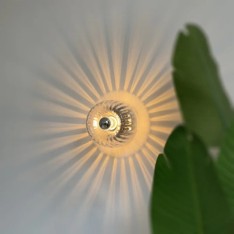 Art Deco Glass Wall Sconce