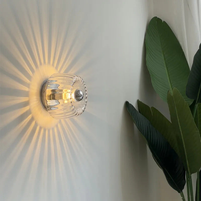 Art Deco Glass Wall Sconce