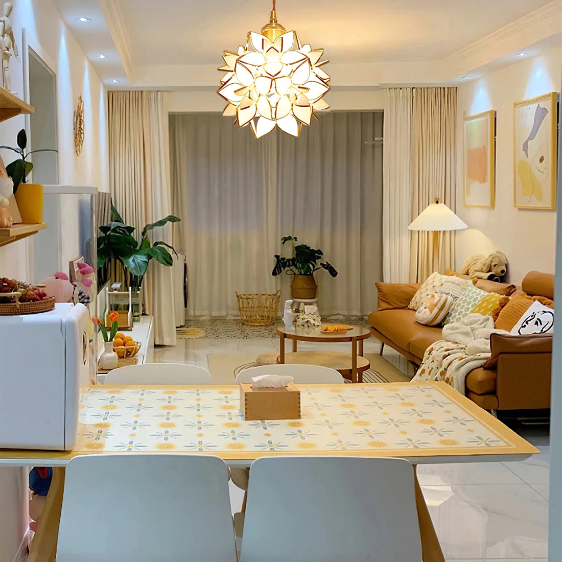 LioraShell | Hanging Lamp Made From Natural Materials