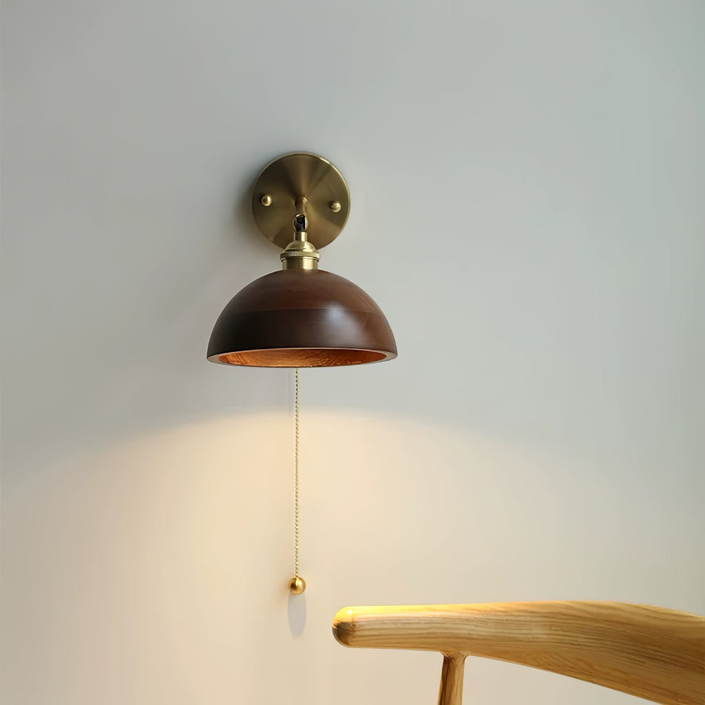 Eldora | Scandinavian Wall Lamp in Walnut Wood