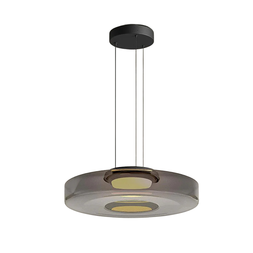 Bauhaus-Style Colored Glass Pendant Lamp