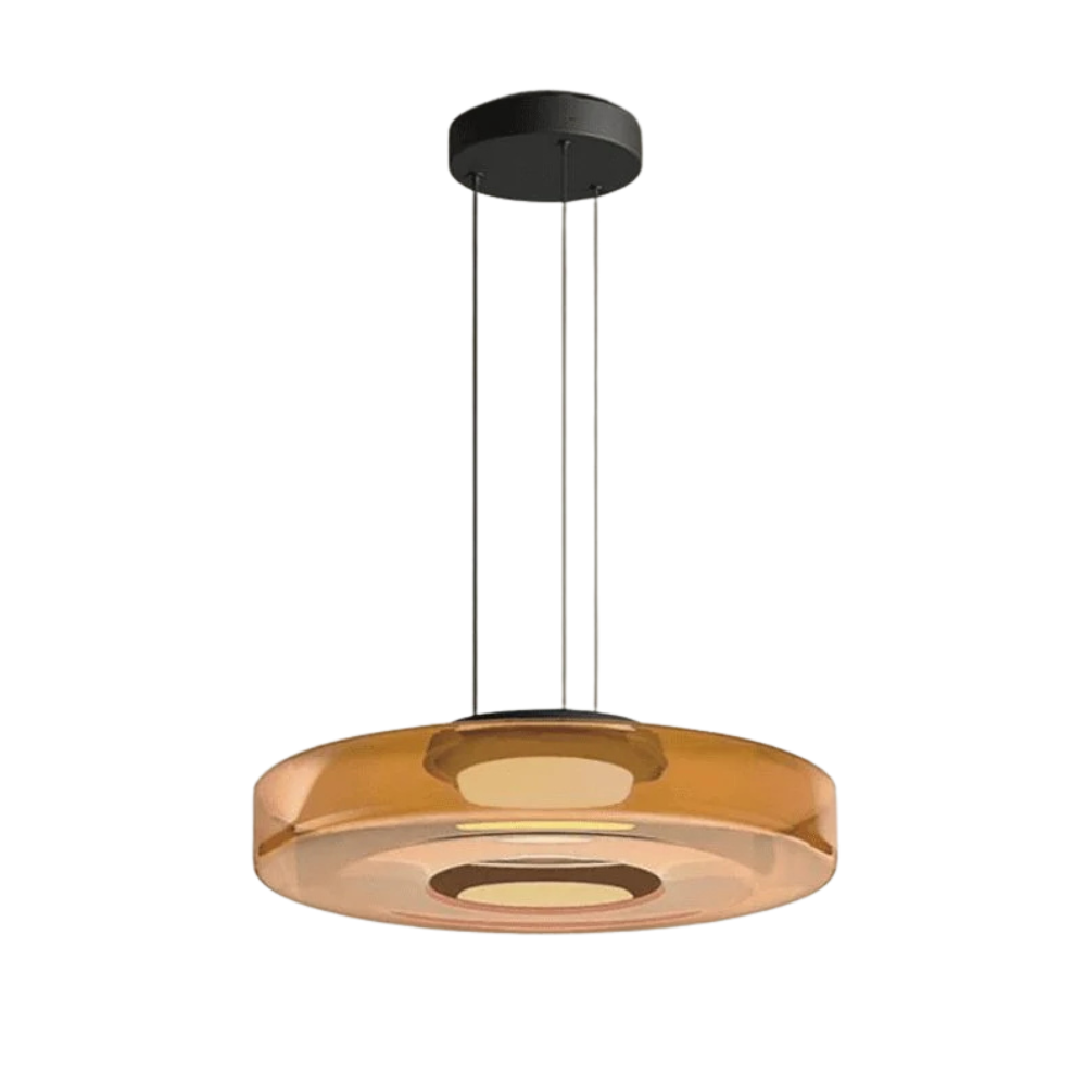 Bauhaus-Style Colored Glass Pendant Lamp