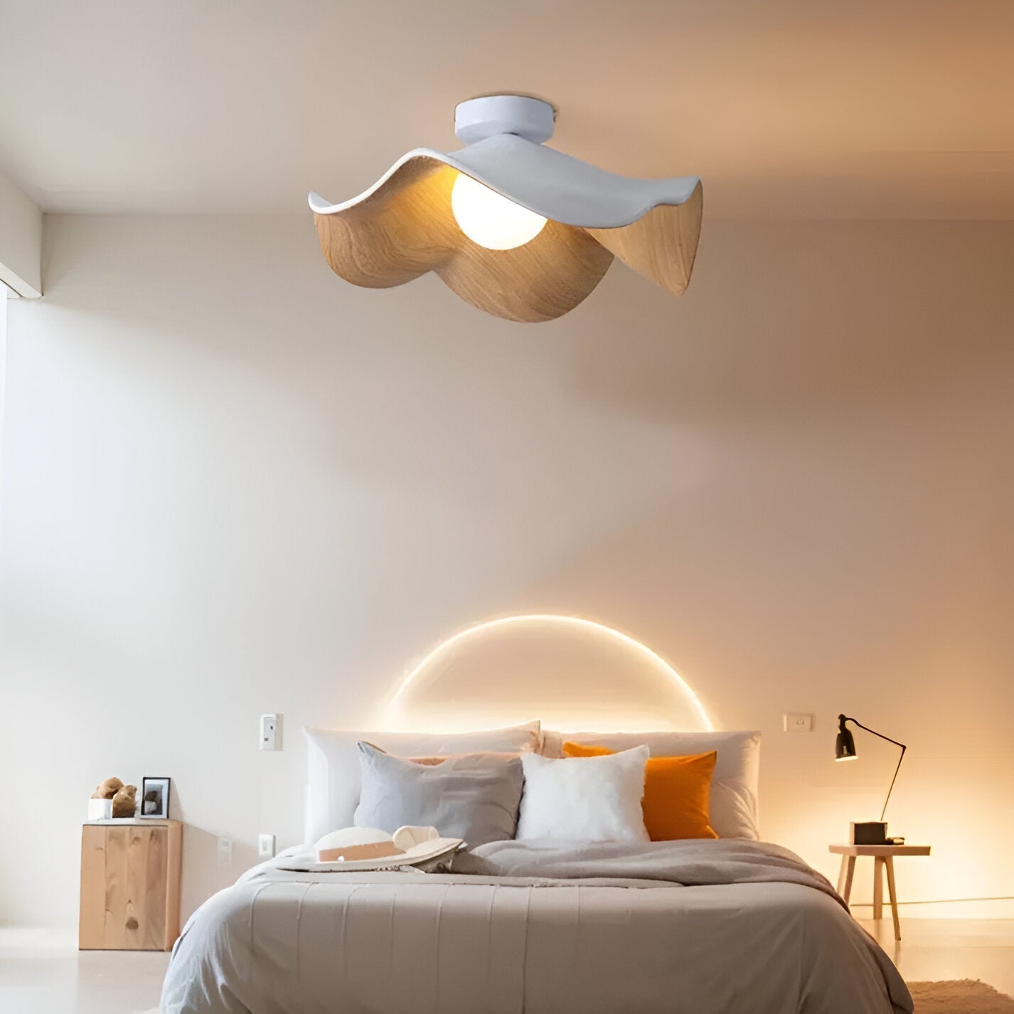 Lunara | Nordic Flower-Shaped LED Ceiling Lamp