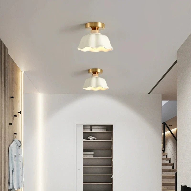Marisol | Glass & Ceramic Ceiling Light for Contemporary Living Spaces
