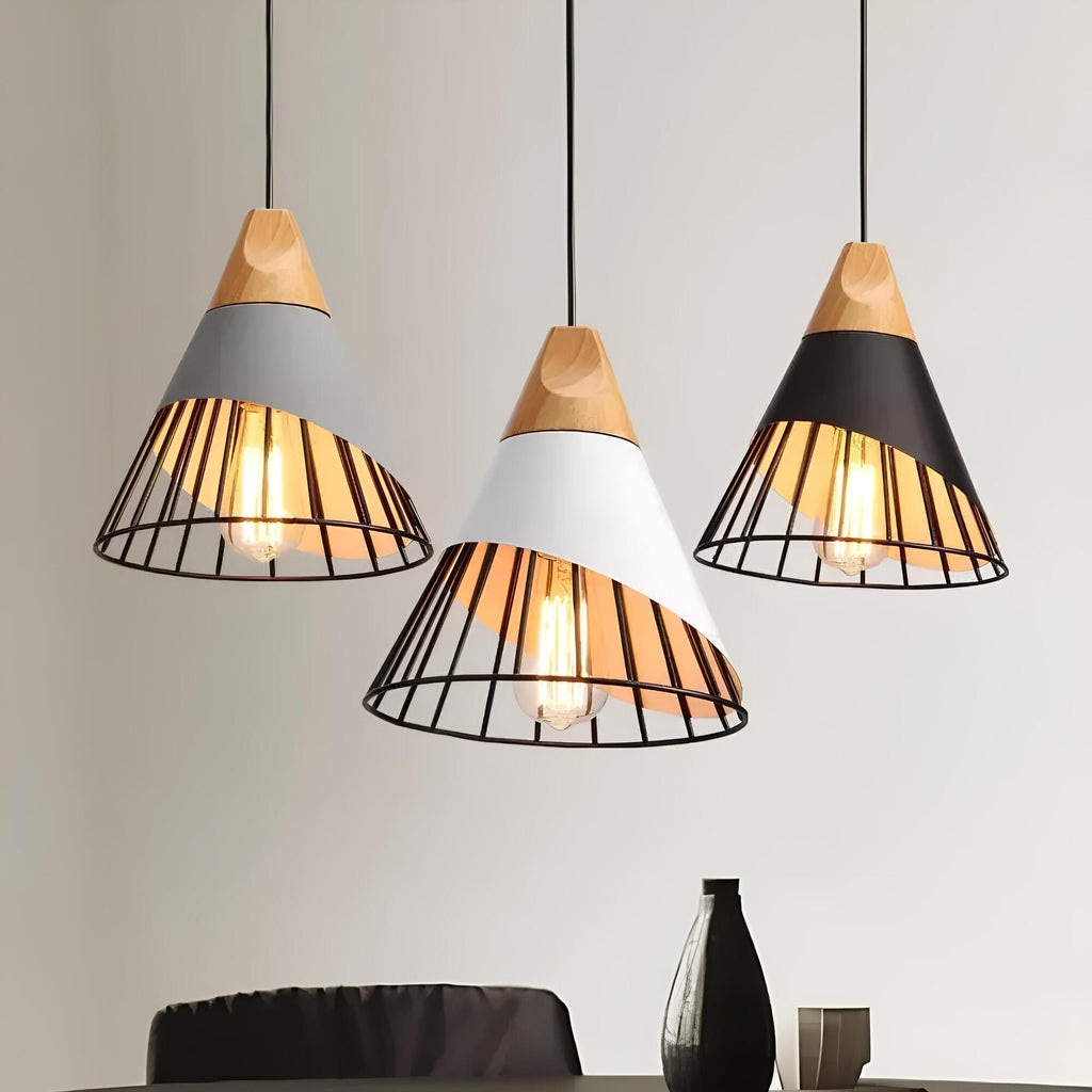 Vespera | Open Cage Industrial Pendant Lamp