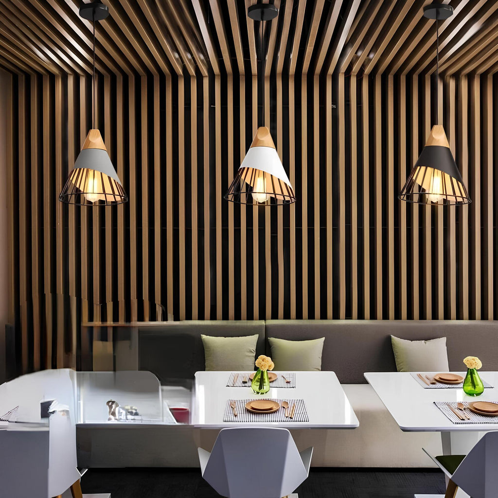 Vespera | Open Cage Industrial Pendant Lamp