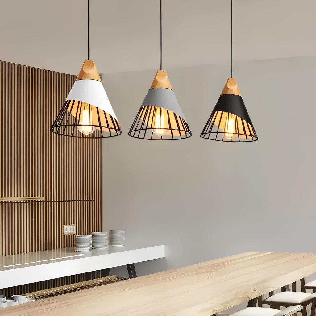 Vespera | Open Cage Industrial Pendant Lamp