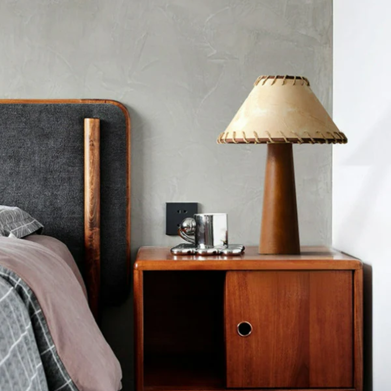 SoraLight | Wooden LED Table Lamp in Wabi-Sabi Japanese Rustic Style