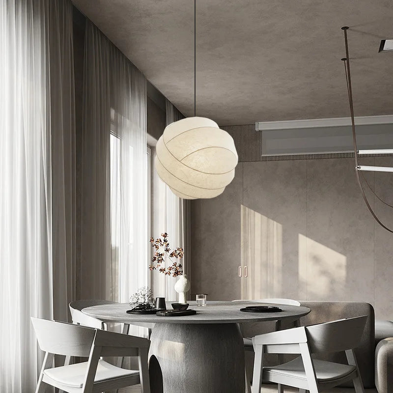 Avarela | Wabi Sabi Silk Sphere LED Pendant Light