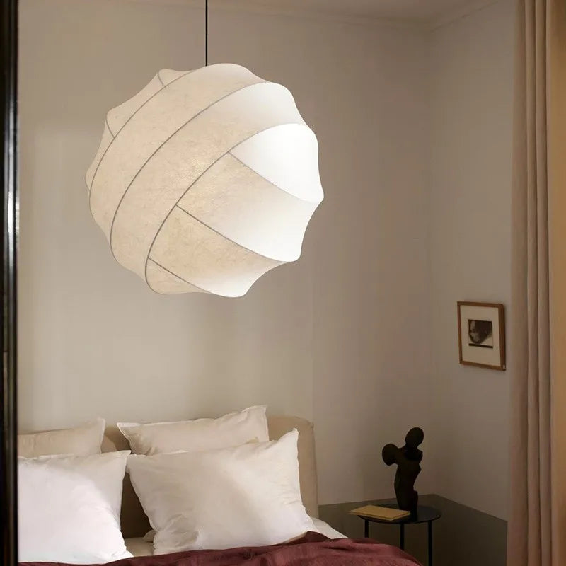Avarela | Wabi Sabi Silk Sphere LED Pendant Light