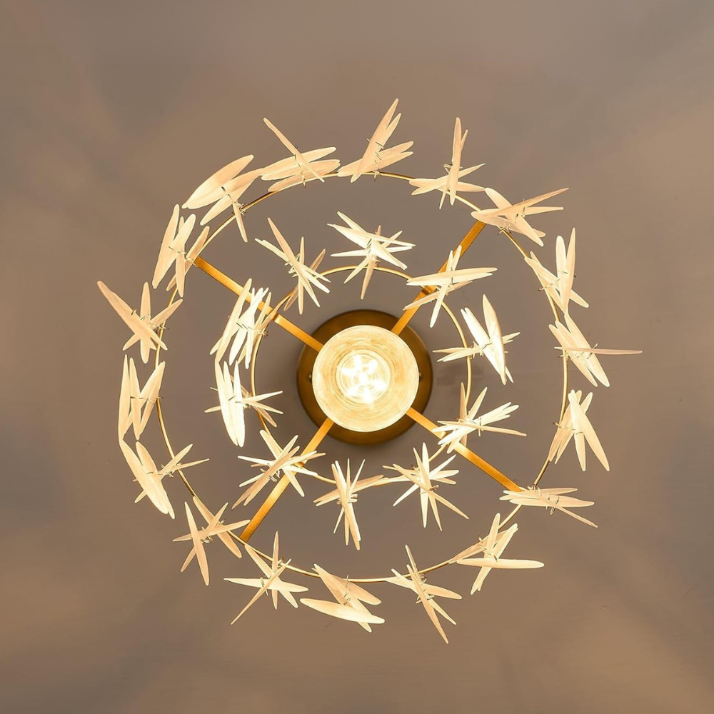 Hanging Lamp With Capiz Shells