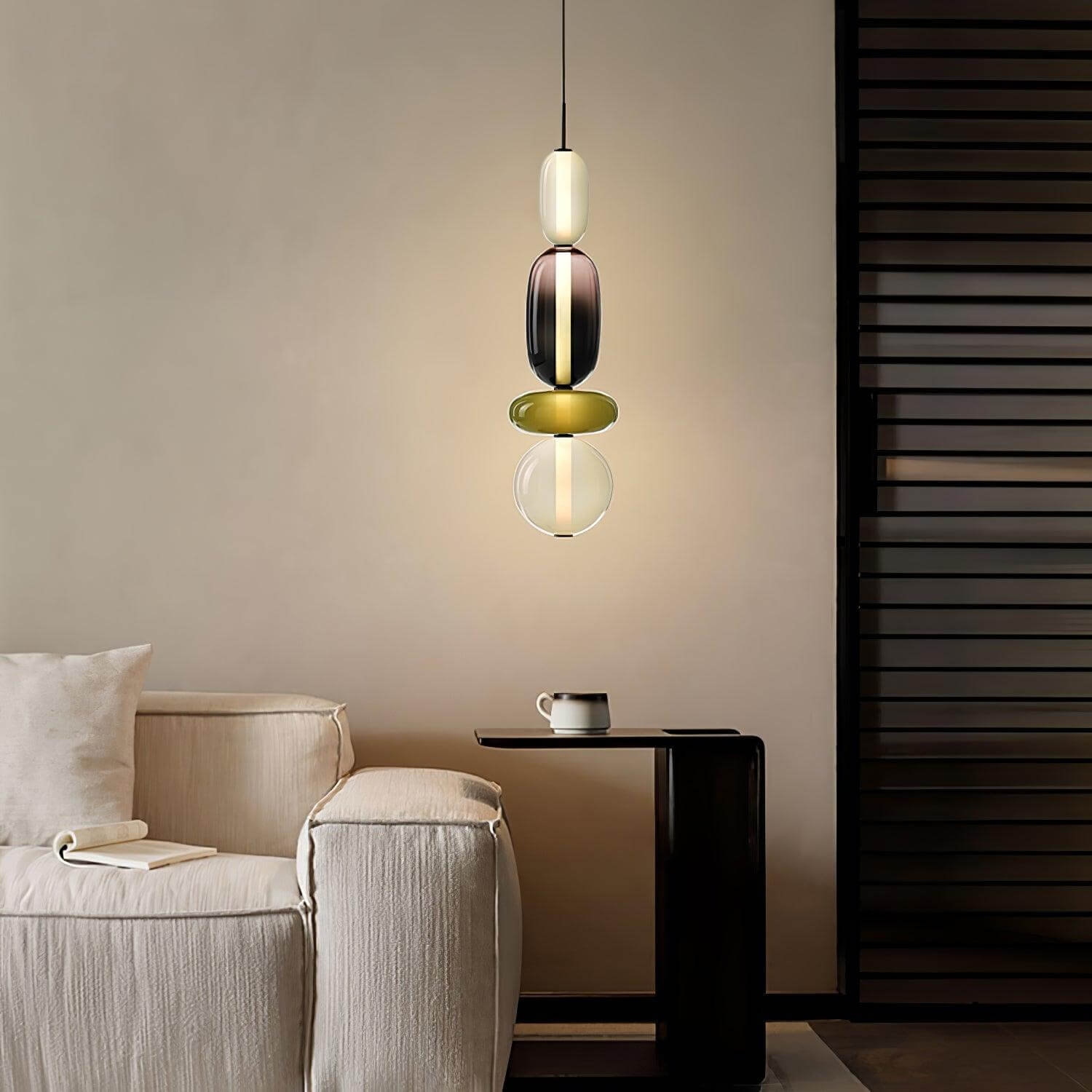 Colorful glass pendant lamp 3