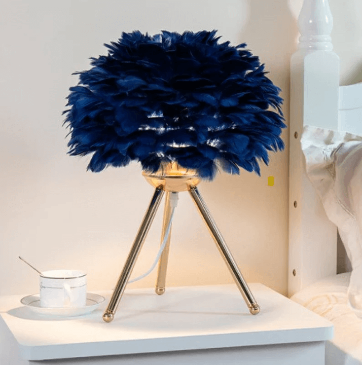 Dimmable feather table lamp 6