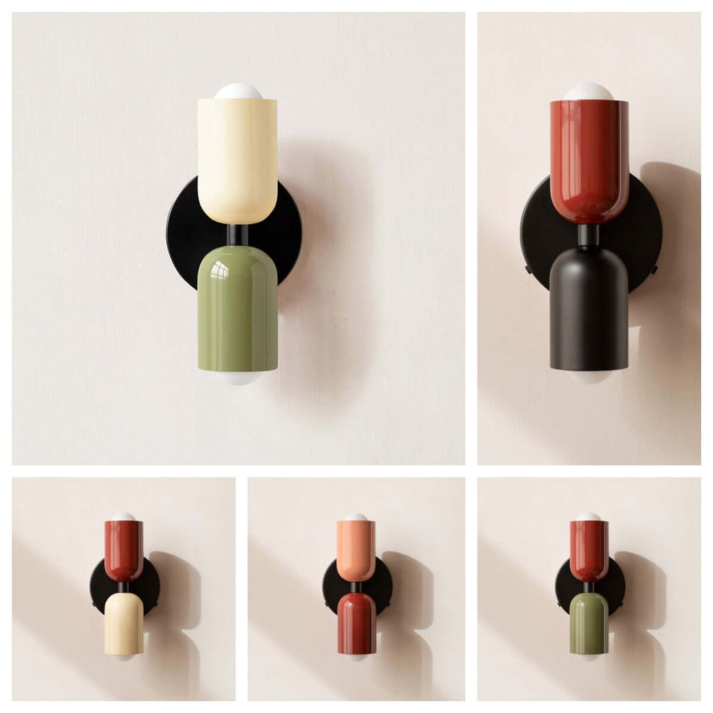 Double head wall lamp vintage metal design 7