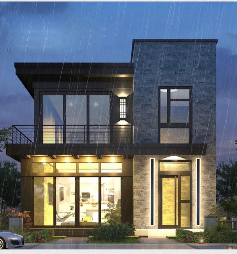 Caldera | Modern Dimmable Outdoor Wall Light, Aluminum & Acrylic, IP65