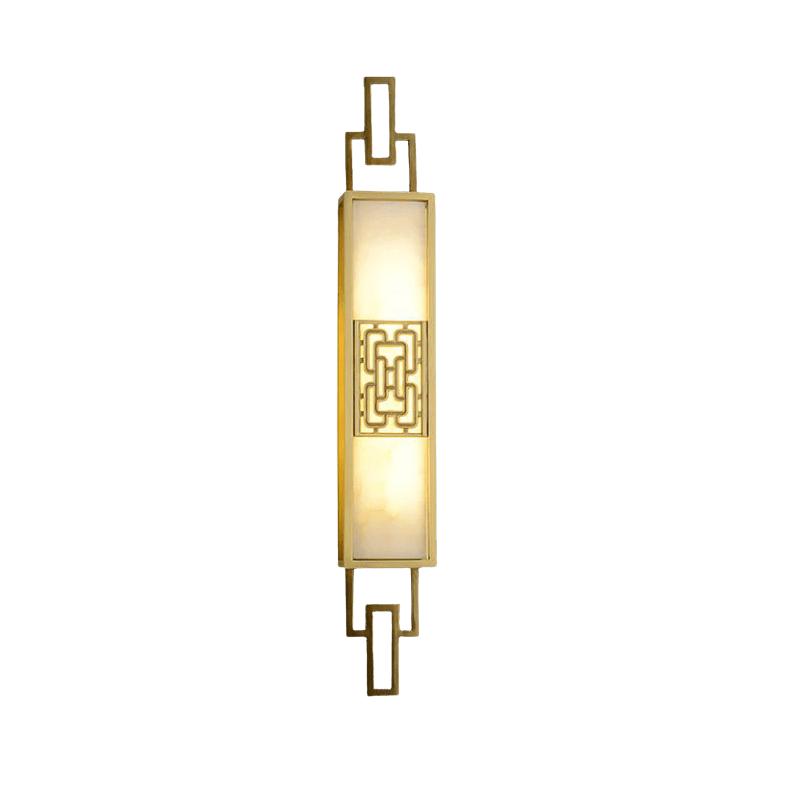 Liora | Chinese-Inspired Wall Sconce in Copper and Marble