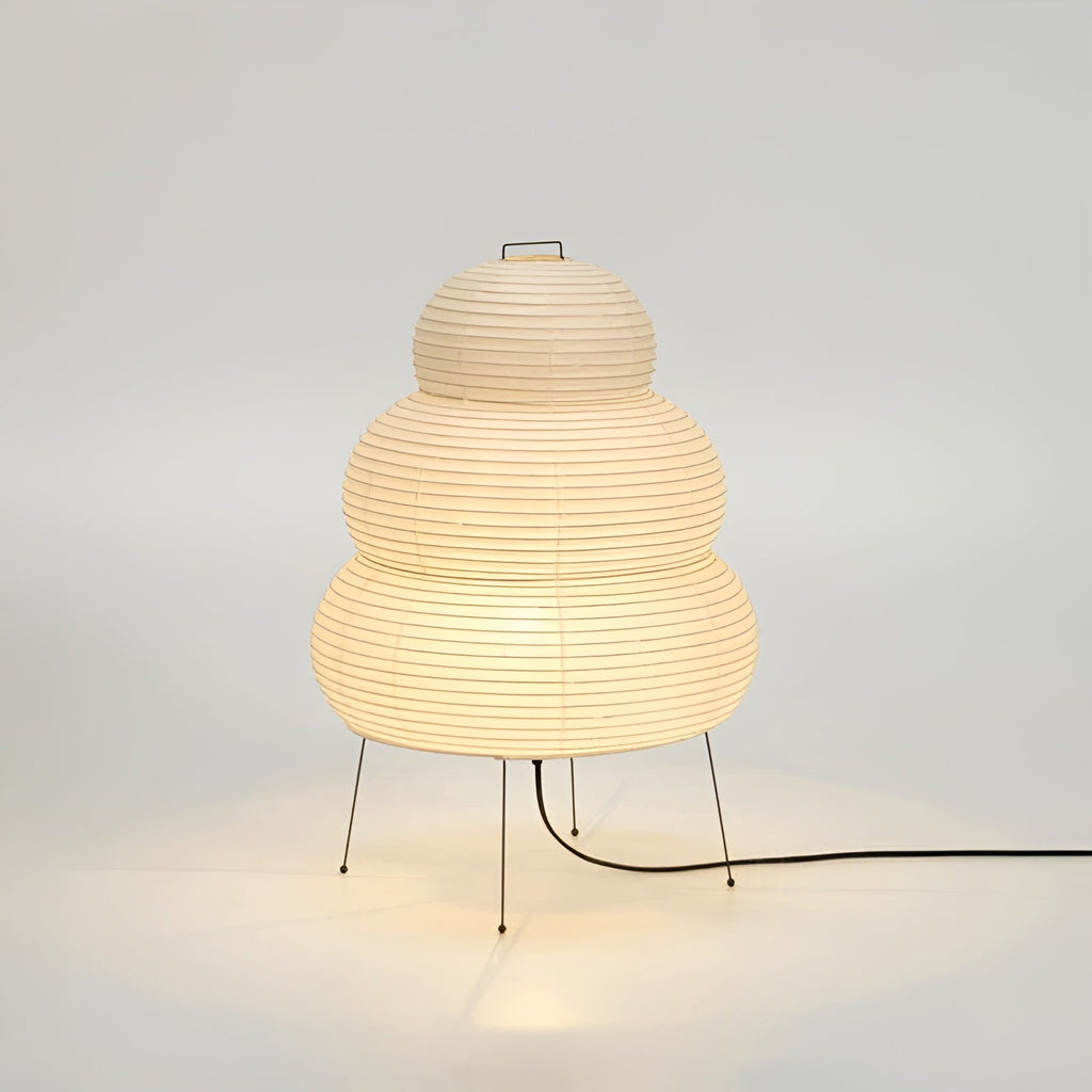Aurelle | Elegante Reispapier-Stehlampe für eine ruhige natürliche Atmosphäre