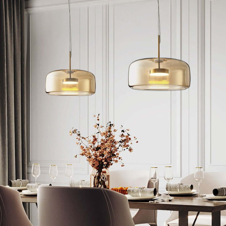 Elegant glass pendant light 1