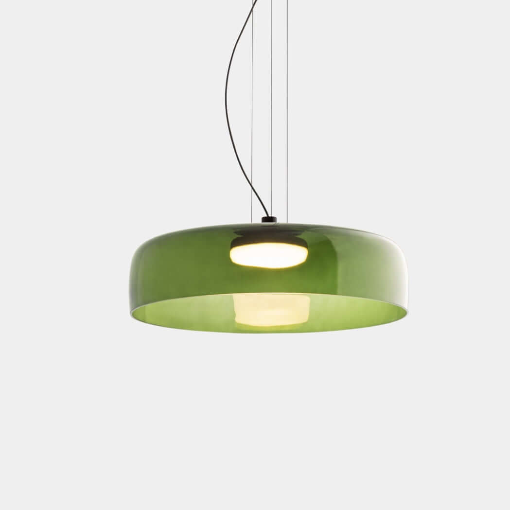 Elegant glass pendant light with LED 0