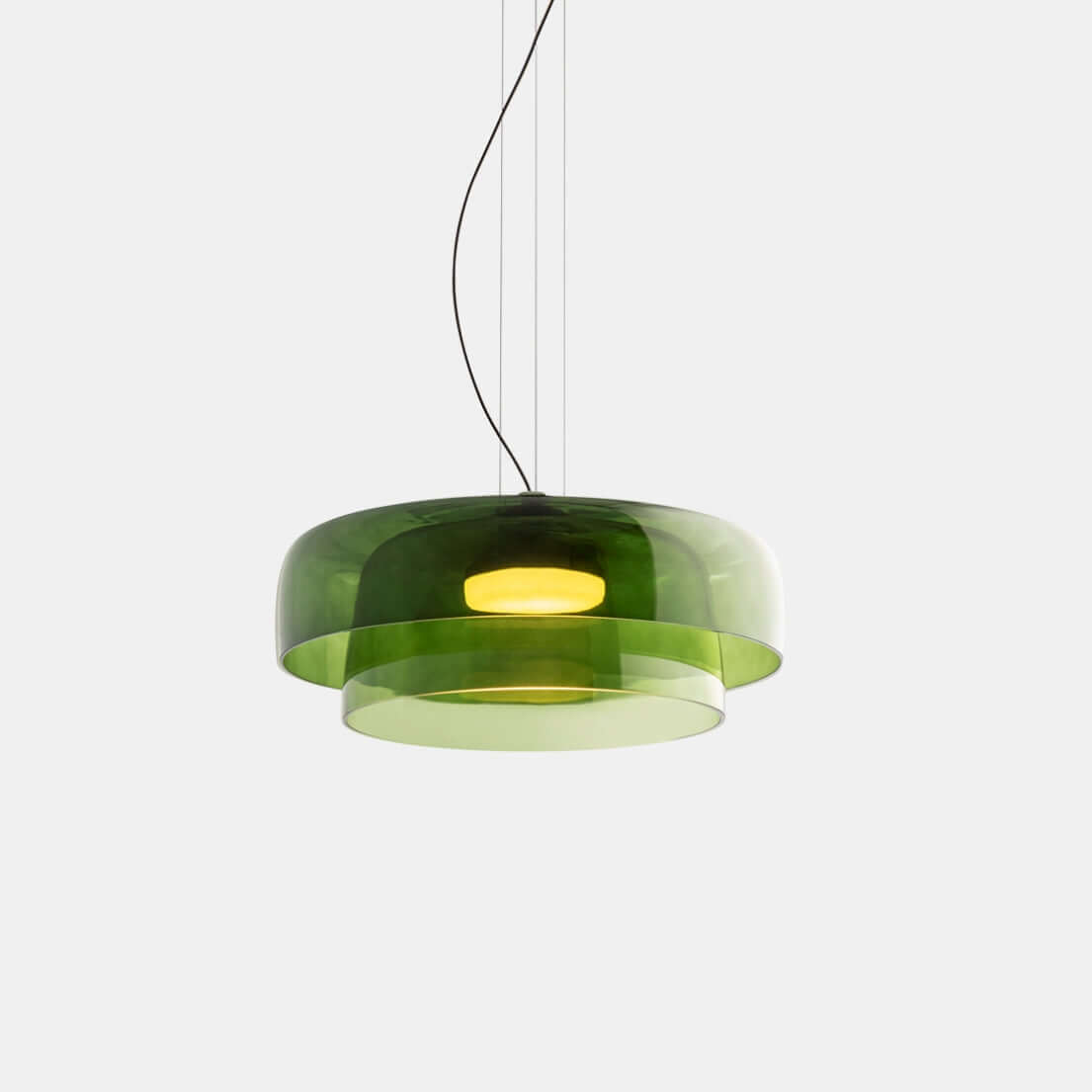 Elegant glass pendant light with LED 11