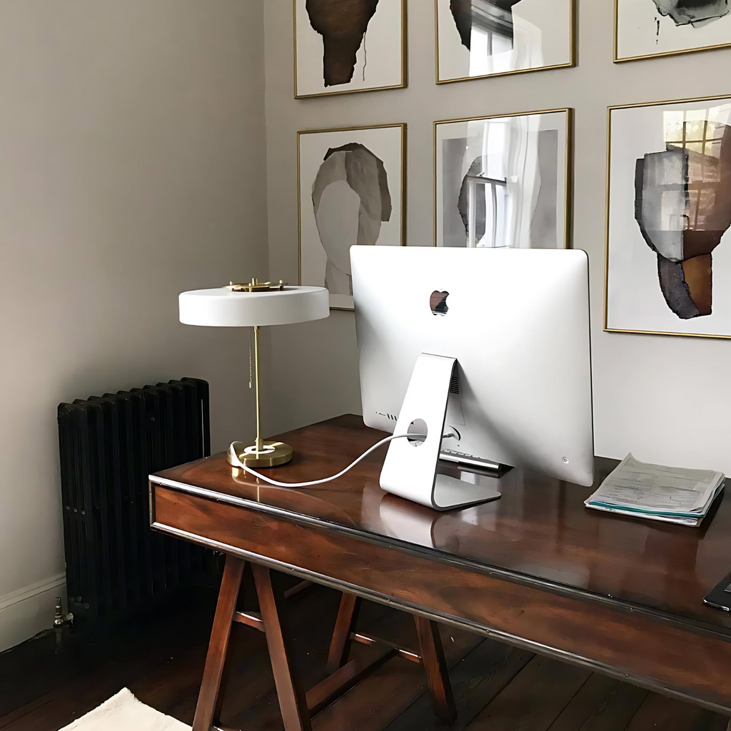 Aureline | Weiße Tischlampe mit elegantem Design für Ihr Zuhause