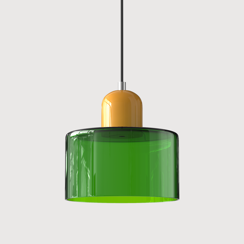 Contemporary Colorful Glass Pendant Light for Kitchen Island