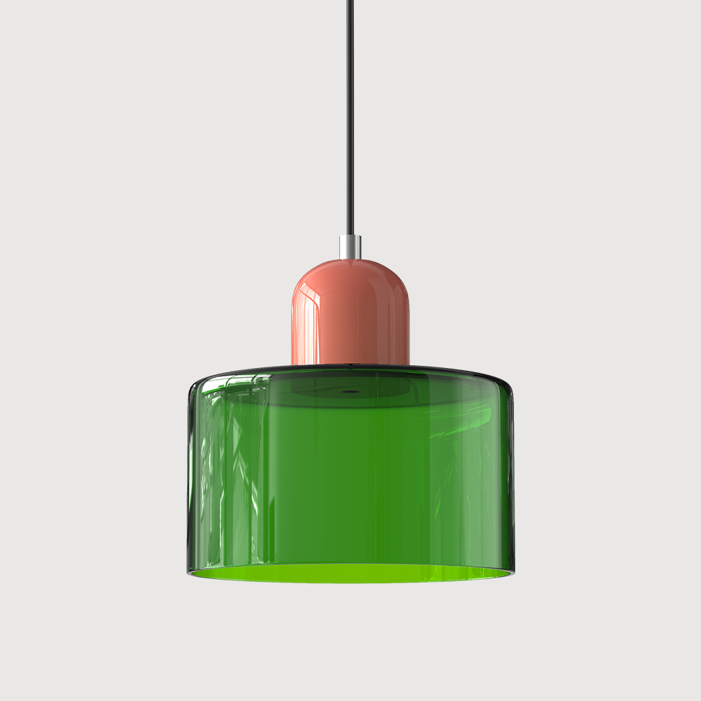 Contemporary Colorful Glass Pendant Light for Kitchen Island
