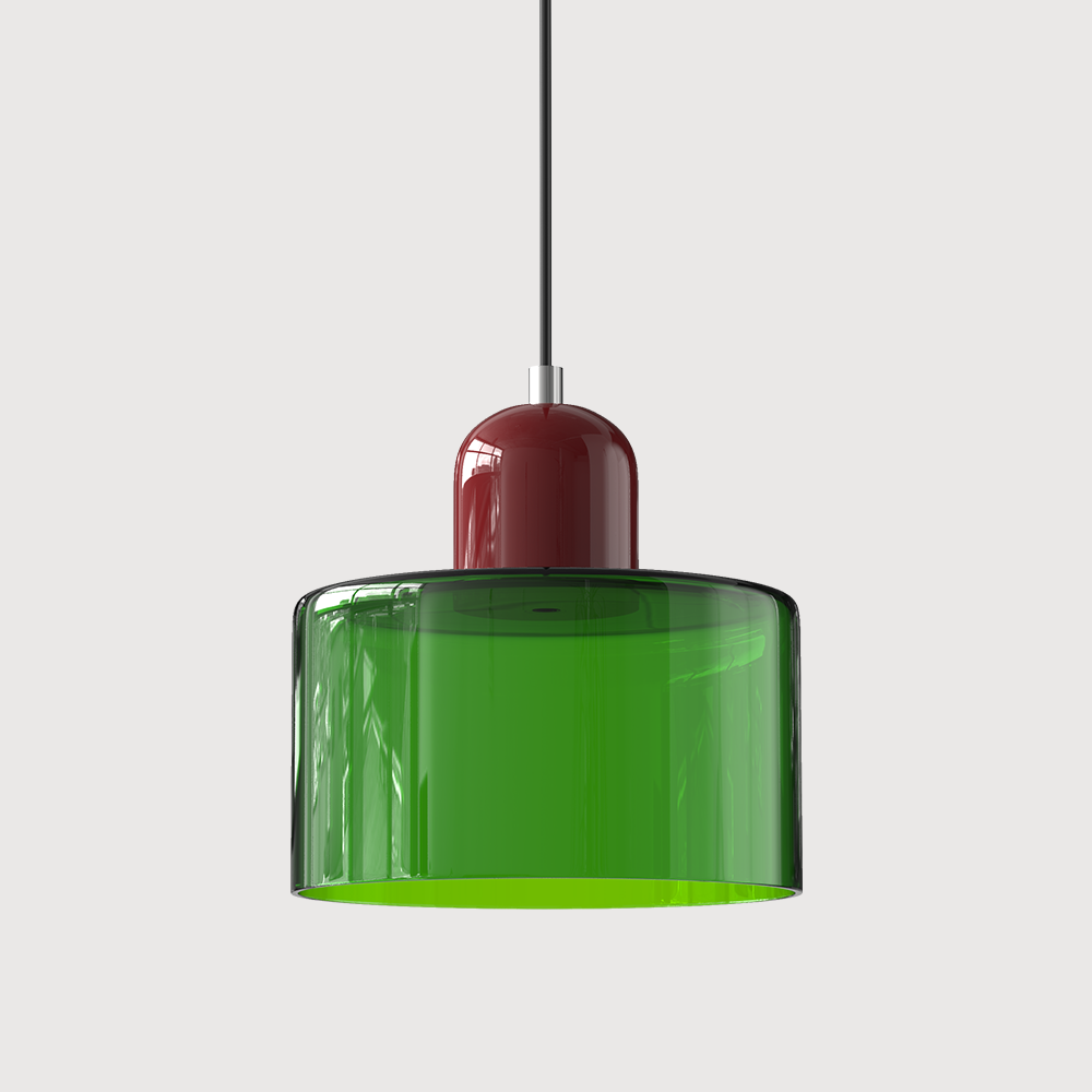 Contemporary Colorful Glass Pendant Light for Kitchen Island