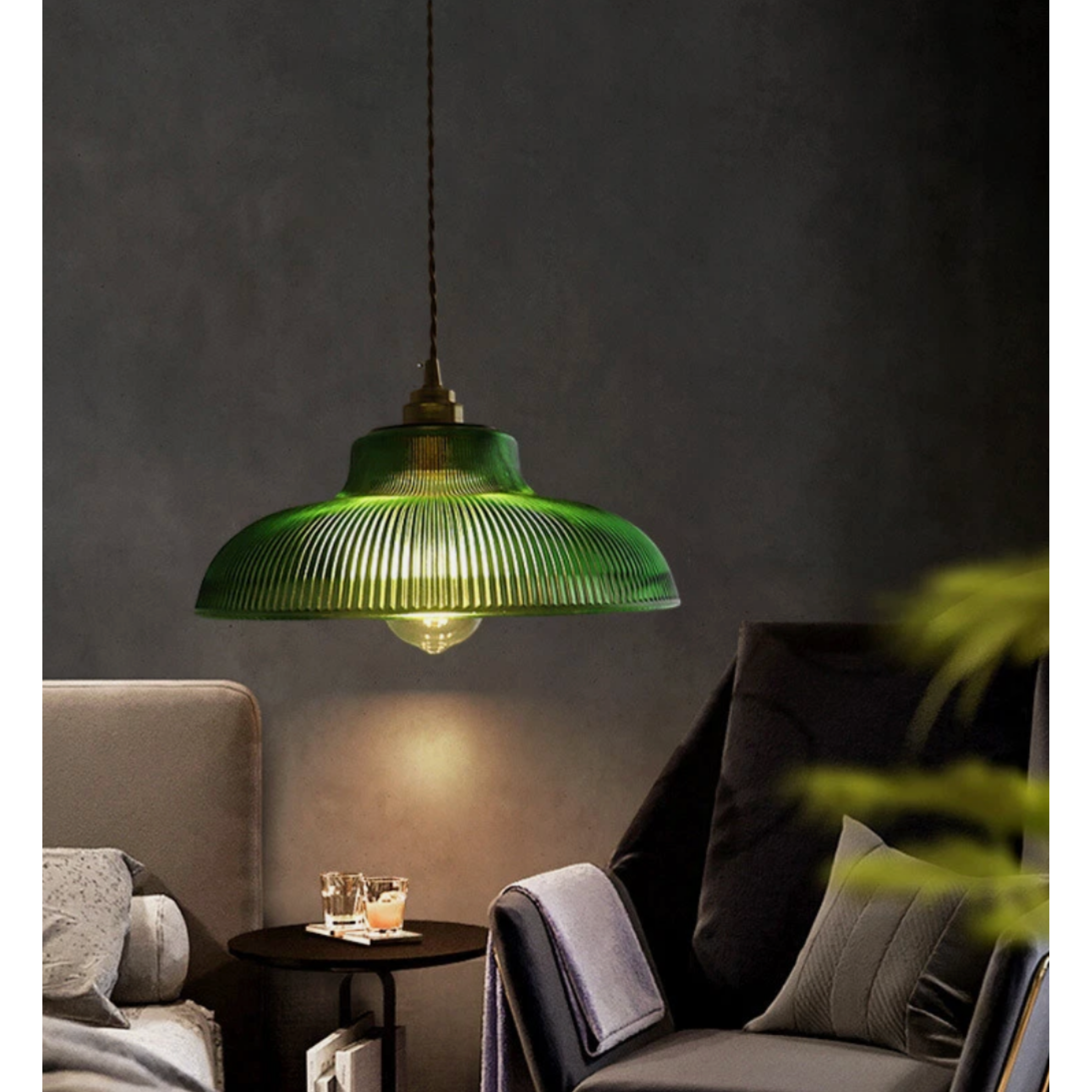 Aureli Glas Küchenpendelleuchte mit verstellbarem Kabel