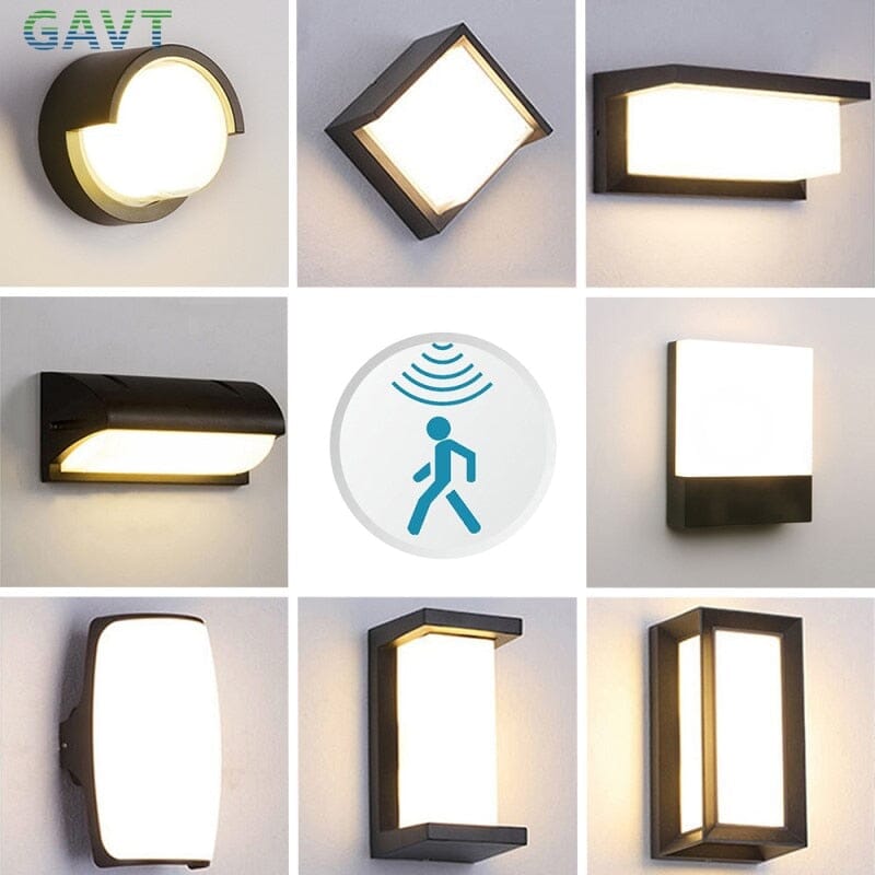 AstraGuard Waterproof Motion Sensor LED Wall Lamps