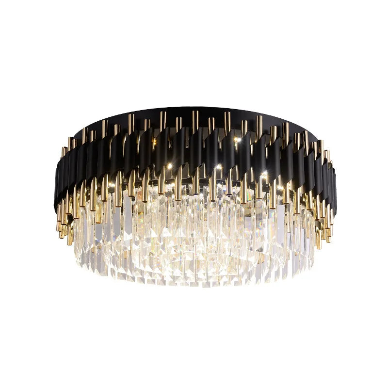 Astrahaven Crystal Black Chandelier With Retro Modern Charm