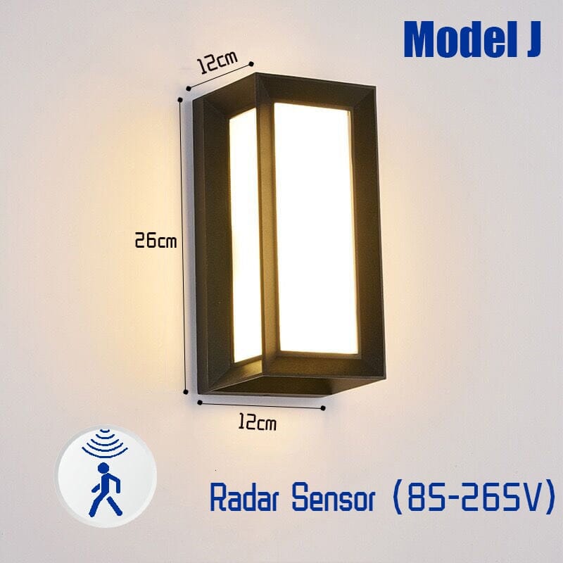 AstraGuard Waterproof Motion Sensor LED Wall Lamps