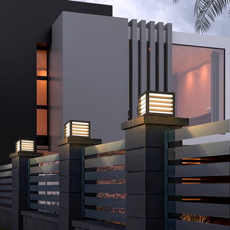 AuroraCourt Waterproof Courtyard Post Light Outdoor Use