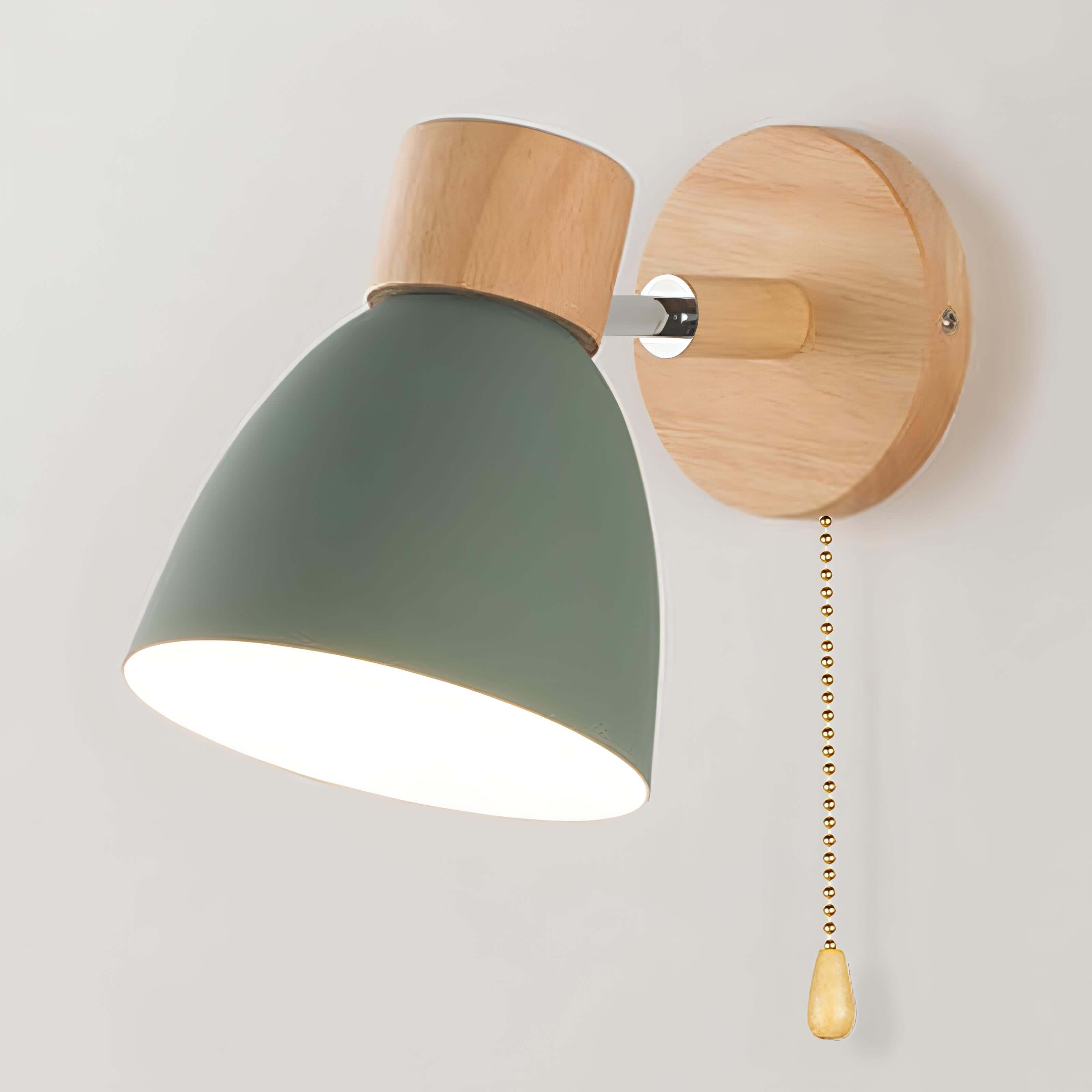 Hanging wall lamp wood Nordic Modern 1