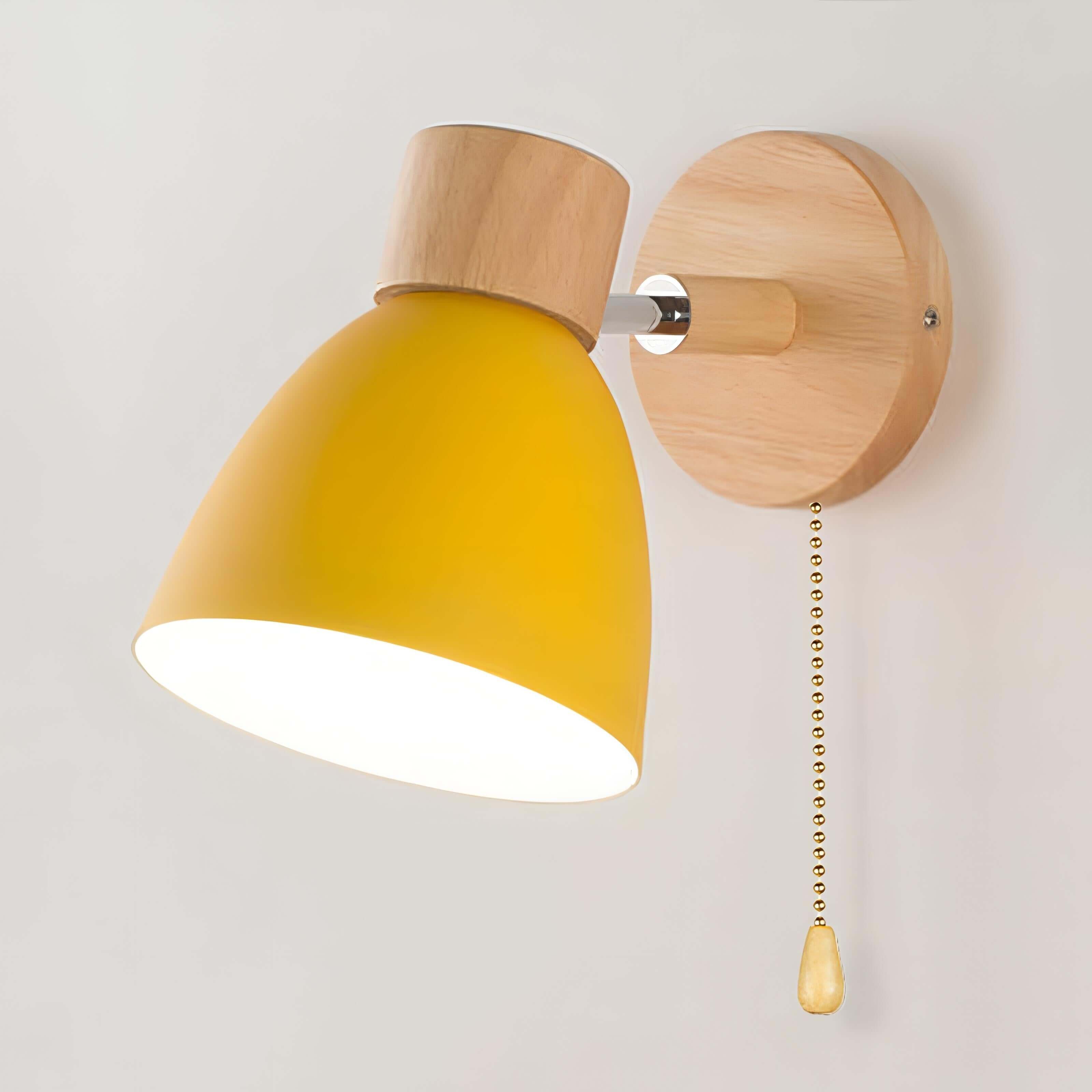 Hanging wall lamp wood Nordic Modern 4
