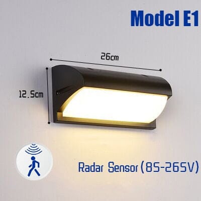 AstraGuard Waterproof Motion Sensor LED Wall Lamps