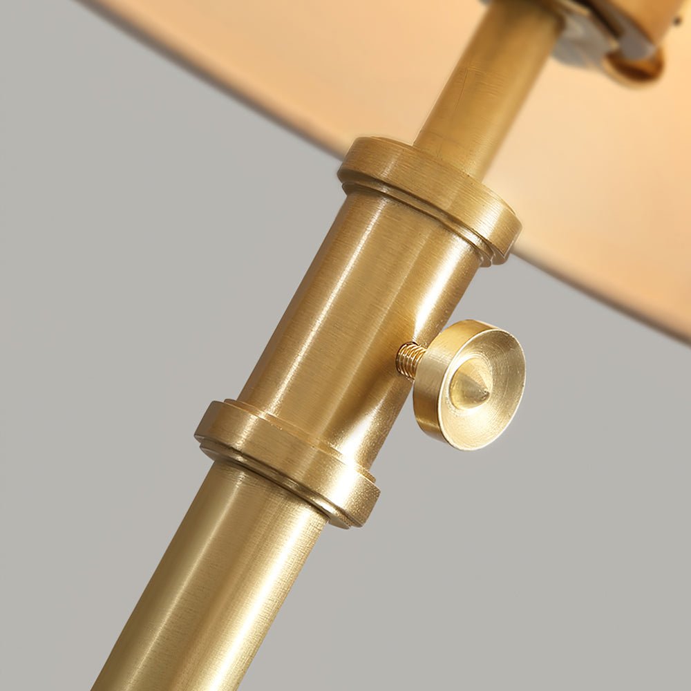 Aurelle | Goldene Tischlampe mit Stoffschirm